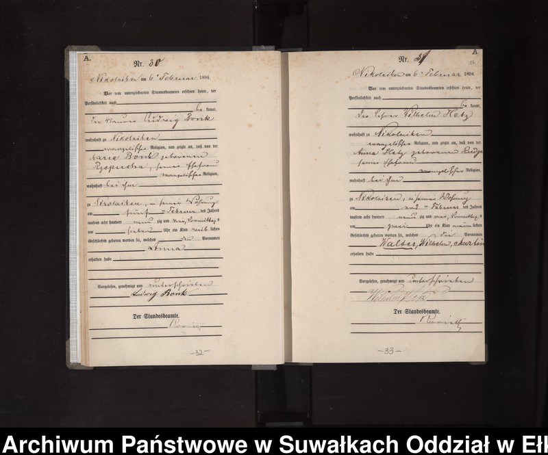 image.from.unit.number "Geburts-Haupt-Register des Königlichen Preussischen Standes-Amtes Nikolaiken Kreis Sensburg"