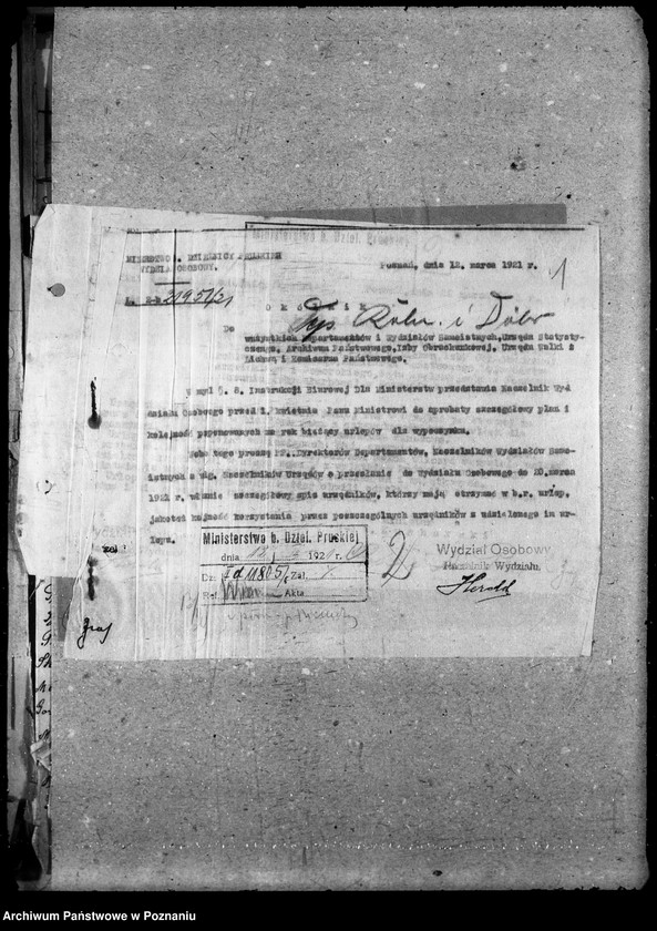 Obraz 5 z jednostki "Sprawy osobowe Departamenu Rolnictwa i Dóbr Państw. urlopy ferialne"