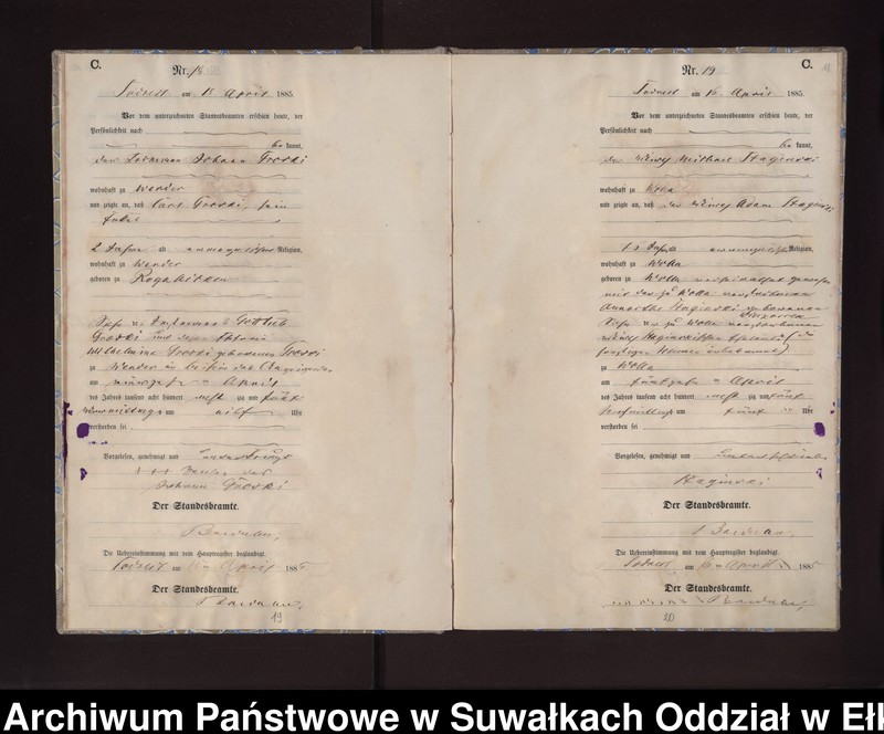image.from.unit.number "Sterbe-Neben-Register des Preussischen Standes-Amtes Neuhoff Kreis Loetzen"
