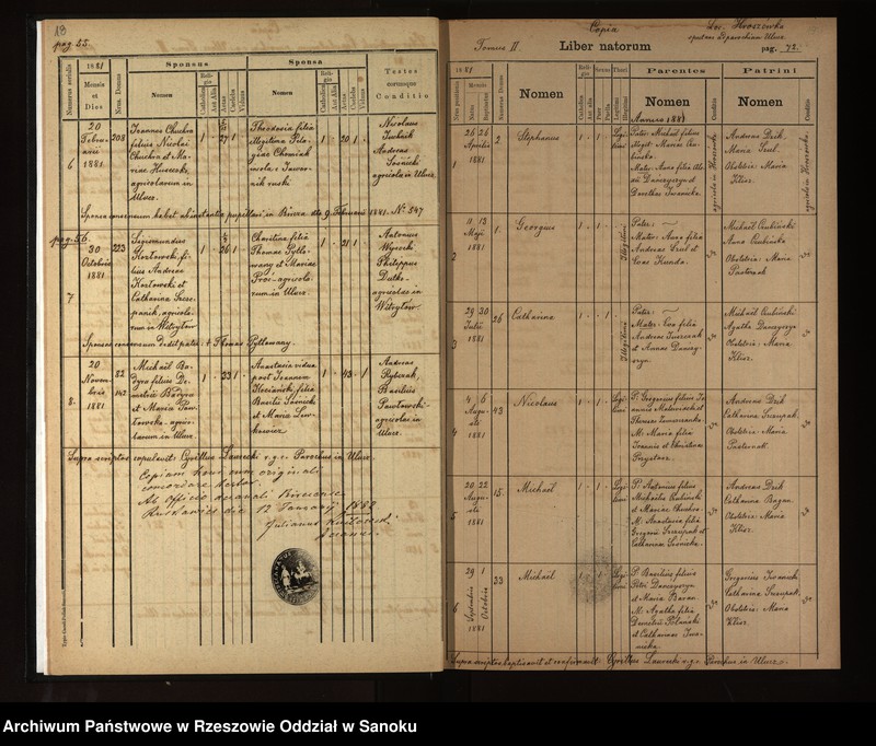 image.from.unit.number "Księga urodzeń, małżeństw, zgonów dla miejscowosci Ulucz, Horoszówka (Hroszówka)"