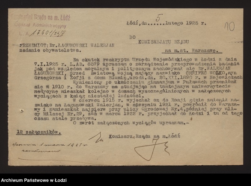 Obraz 11 z jednostki "Nadanie obywatelstwa Nr 3427-5123, 149-210"