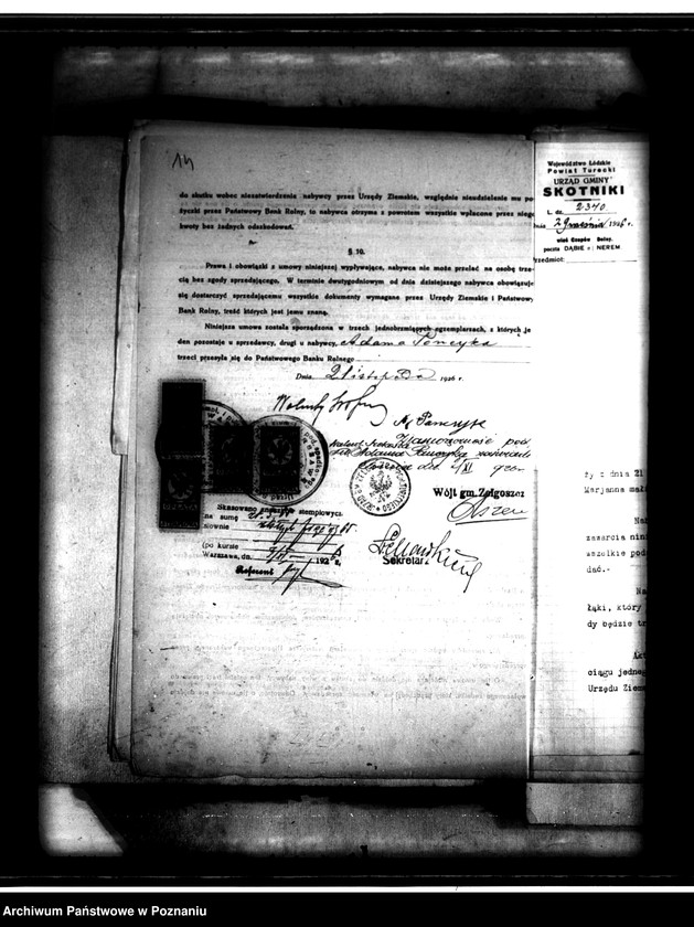 Obraz 18 z jednostki "Uregulowanie w myśl przepisów ustawy z 18.III.1932 r. prawa własności gruntów nabytych w drodze parcelacji majątku Kozanki-Podleśne powiatu tureckiego"