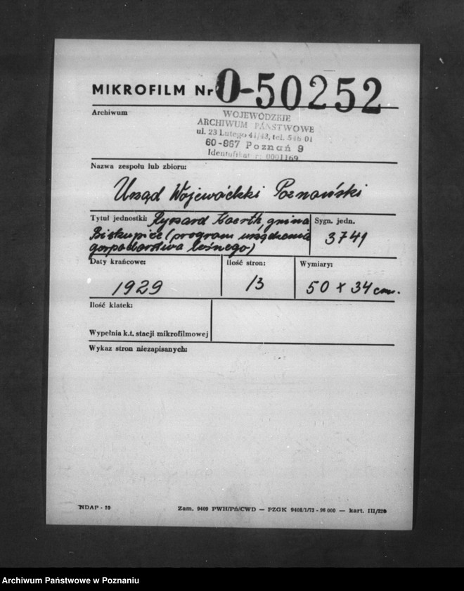 Obraz 2 z jednostki "Ryszard Koerth gmina Biskupice /Program urządzenia gospodarstwa leśnego/"