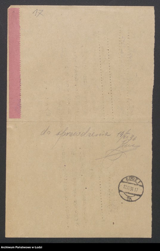 Obraz 19 z jednostki "Michał Śpiewak – prowadzenie fabryki sukna, tkalnia i skręcalnia"