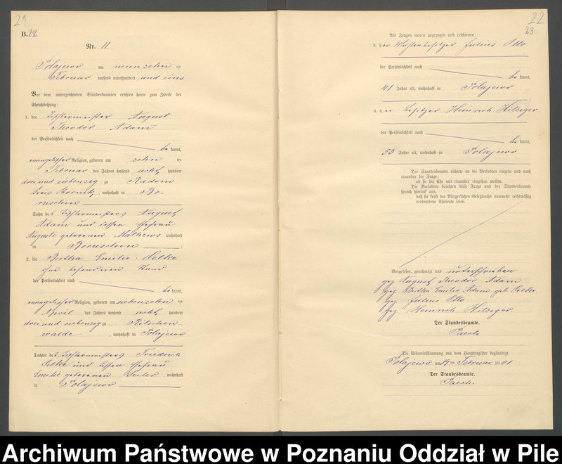 Obraz 14 z jednostki "Księga małżeństw"