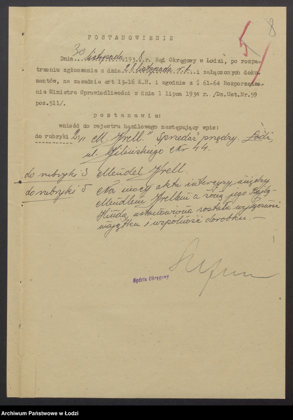 Obraz 10 z jednostki "Mendel Krell- sprzedaż przędzy"