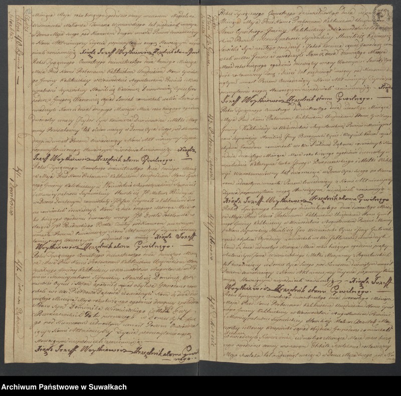 Obraz 9 z jednostki "Akta Zeszłych Gminy Kaletnickiey, od 1-go Stycznia Roku 1819 r. do ostatniego dnia Grudnia tegoż Roku"