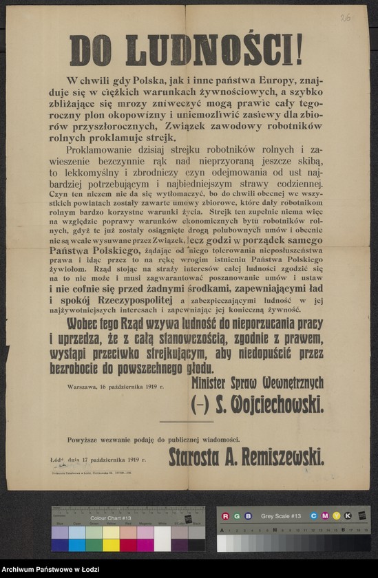 Obraz 1 z jednostki "[Odezwa do narodu w sprawie nie przystępowania do strajku]"