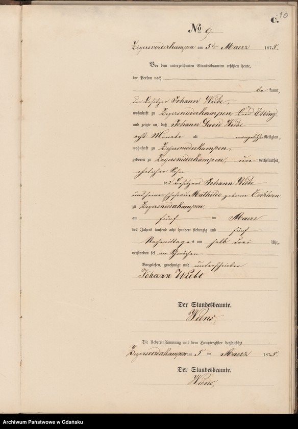 Obraz 12 z jednostki "Księga zgonów"