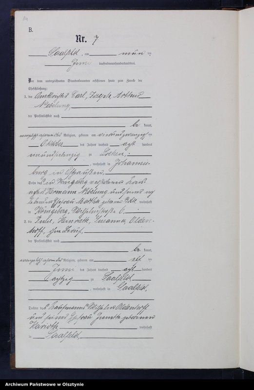 image.from.unit.number "Heiraths-Neben-Register Nr 1 - 20"