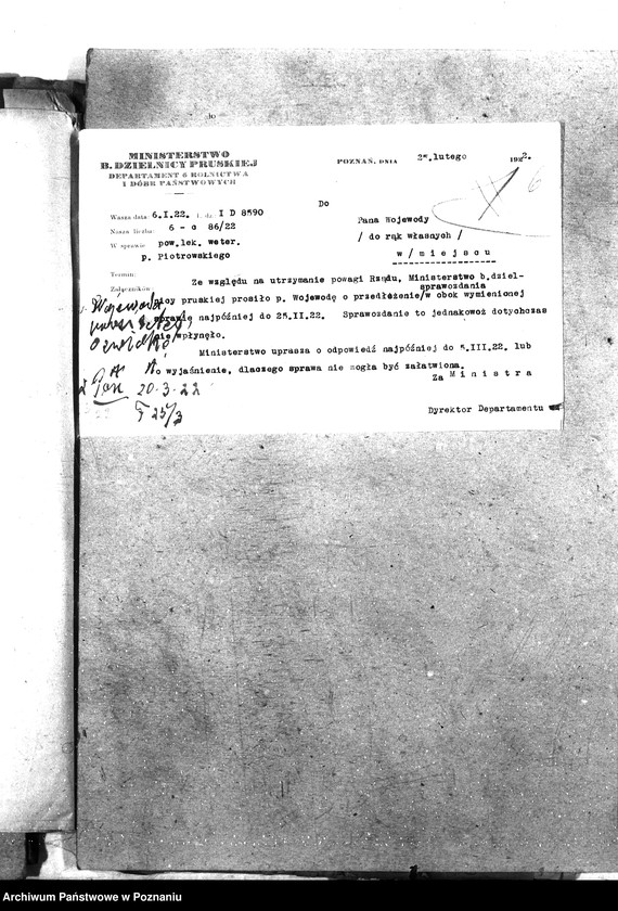 Obraz 10 z jednostki "Pow. lekarz Weterynaryjny Poznań-Wschód"