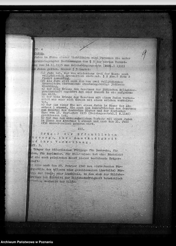 Obraz 13 z jednostki "Umsiedlerfürsorge für Wolyniendeutsche. Öffentliche Fürsorge im Wartheland - Deutsche, Polen"