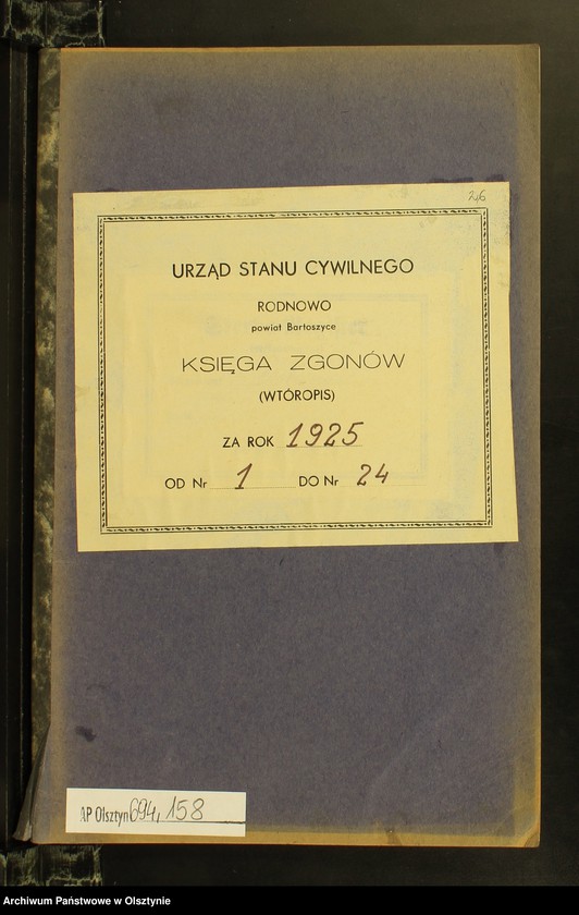 image.from.unit.number "Sterbe-Neben-Register Nr 1 - 24 [ Księga zgonów - wtóropis ]"