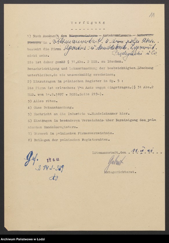 Obraz 13 z jednostki "Dom Agenturowo-Handlowy Zygmunt Prądzyński i Spółka - sprzedaż towarów własnych i towarów firm reprezentowanych"