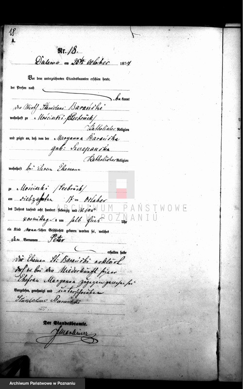 Obraz z zespołu "Urząd Stanu Cywilnego Dalewo (pow. śremski)"