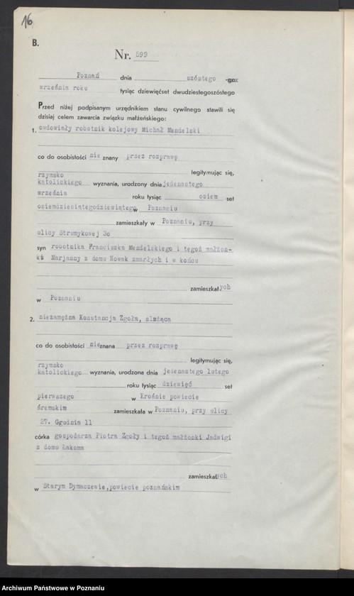 image.from.unit.number "Księga miejscowa małżeństw tom III [Rejestr główny małżeństw]"