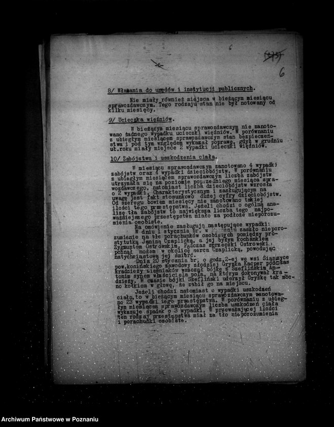 Obraz 10 z jednostki "Sprawozdania ze stanu bezpieczeństwa za miesiące styczeń-luty-marzec 1939 r."