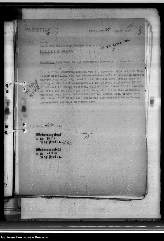 Obraz 14 z jednostki "Bewerbungen um Anstellung im Beamtendienst"