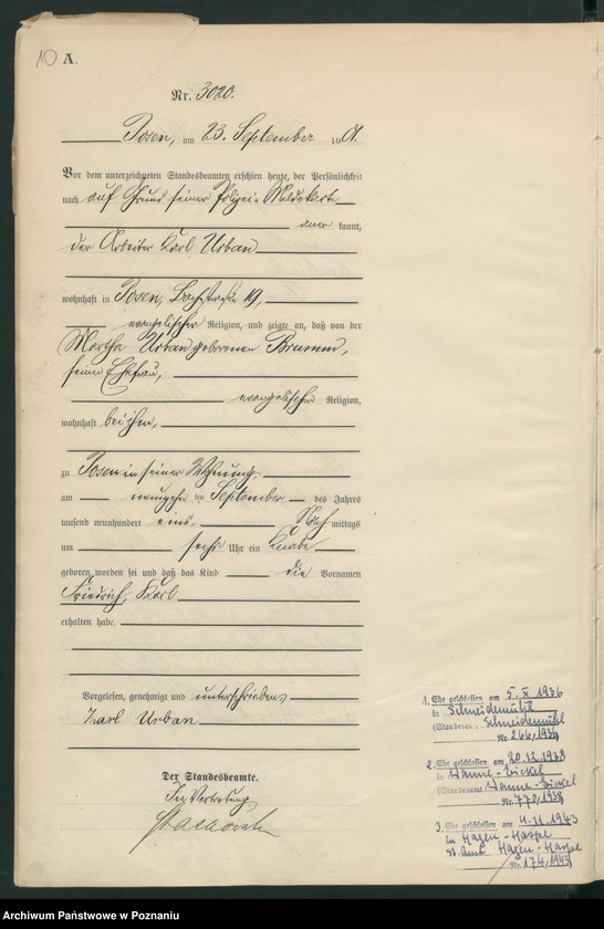 Obraz 13 z jednostki "Księga miejscowa urodzeń t. VI"