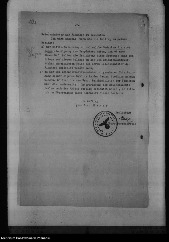 Obraz 17 z jednostki "Finanzämter - Neubauten der Dienstgebäude in Leslau, Lissa, Gnesen, Turek"