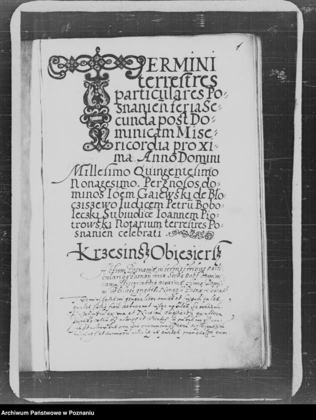 Obraz 4 z jednostki "Inscriptiones, relationes, decreta [inducta]"