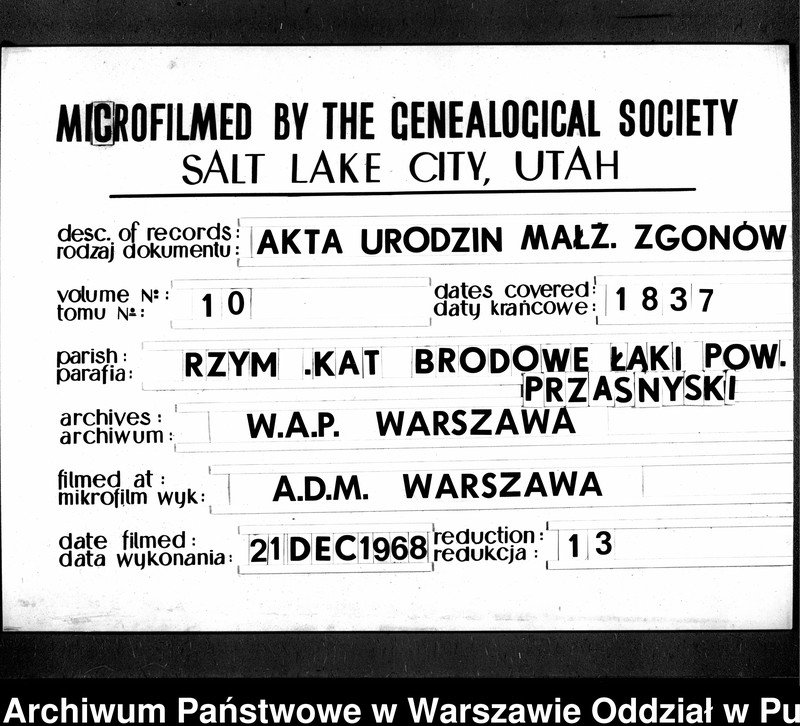 image.from.unit.number "Akta urodzeń, małżeństw i zgonów"