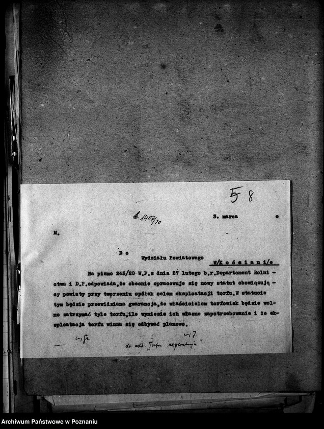 Obraz 12 z jednostki "Fabrykacja torfu - korespondencja"