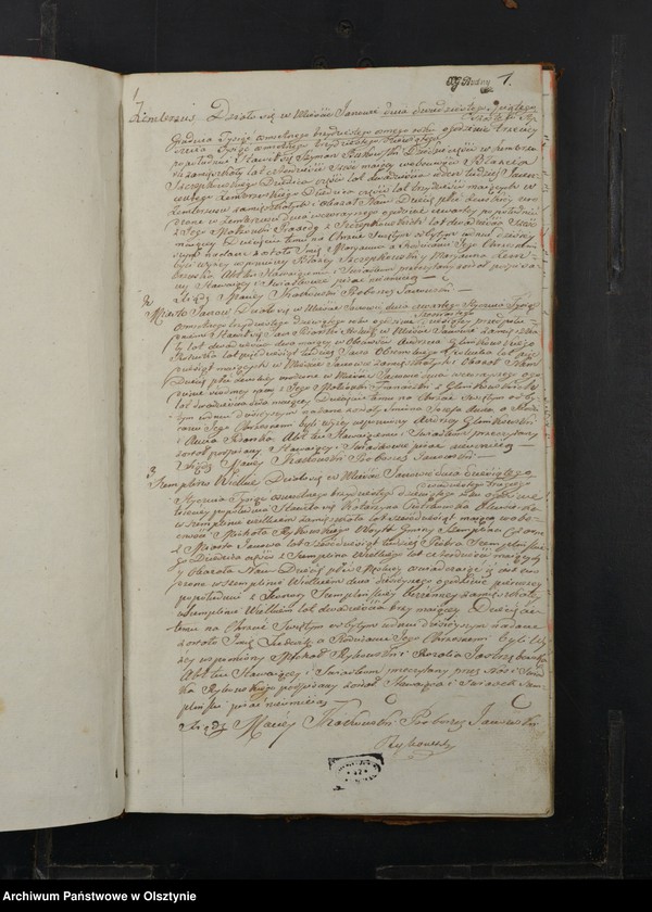 image.from.unit.number "Akta Urodzenia, Zeyscia y Małżeństw Gminy Janowskiey Powiatu Przasnyskiego Gubernij Płockiey 1839"