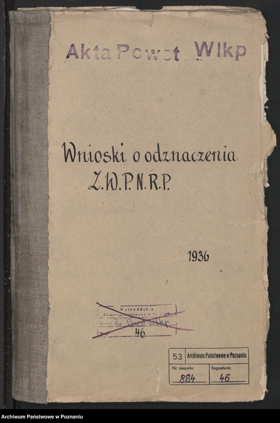 Obraz 3 z jednostki "Wnioski o odznaczenia [Związku Weteranów Powstań Narodowych Rzeczypospolitej Polski]"