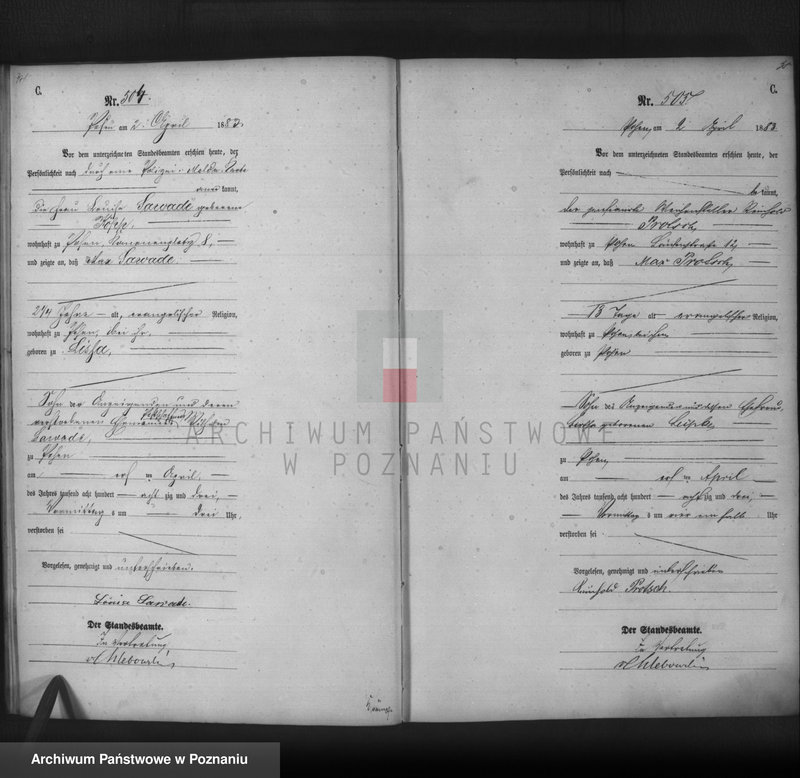 Obraz 19 z jednostki "Księga zgonów t. II"