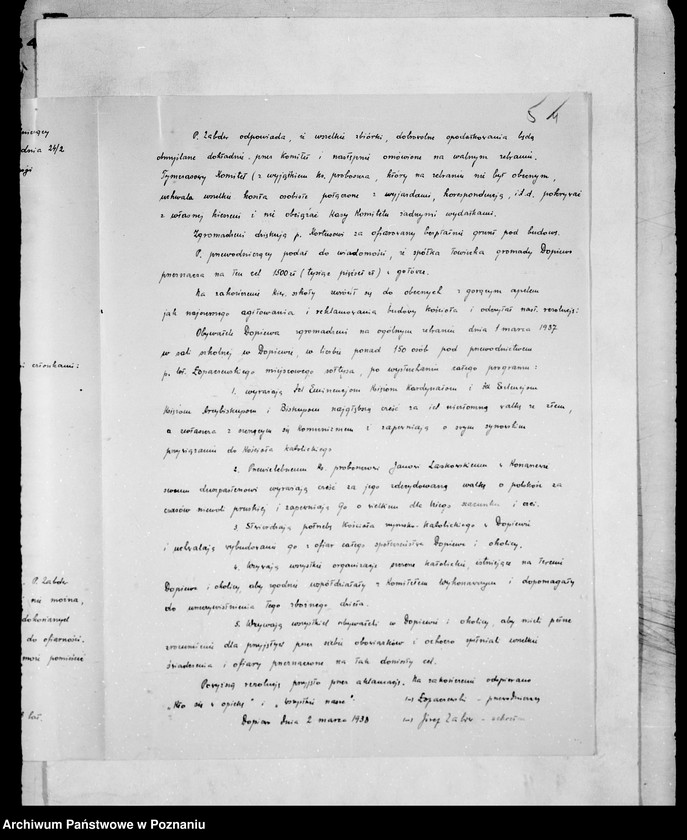 Obraz 9 z jednostki "/Komitet Budowy Kościoła rzymsko-katolickiego w Dopiewie powiat poznański/"