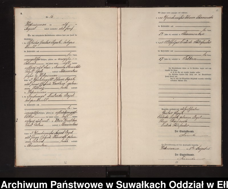 image.from.unit.number "Heirats-Neben-Register des Preussischen Standes-Amtes Widminnen Kreis Loetzen"