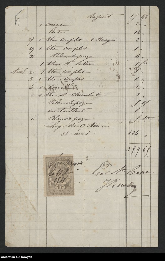 image.from.unit.number "Rachunki i kwity drobnych opłat z okresu pobytu w Paryżu"
