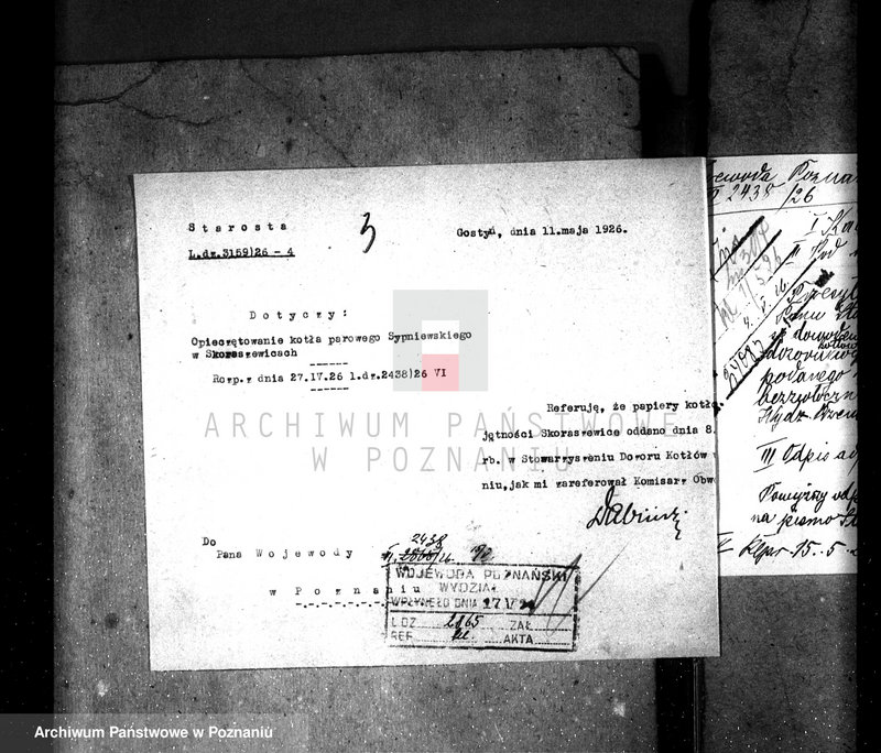 Obraz 7 z jednostki "Majętność Skoraszewice pow. gostyński, własność Sypniewskiego nr woj. kotła 5920"