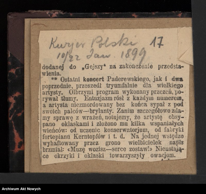 image.from.unit.number "Tournée en Pologne et Russie. Janvier-Mars 1899 (Wycinki prasowe i programy koncertów w Królestwie Polskim, Rosji oraz Galicji; wiersz J. A. Święcickiego)"