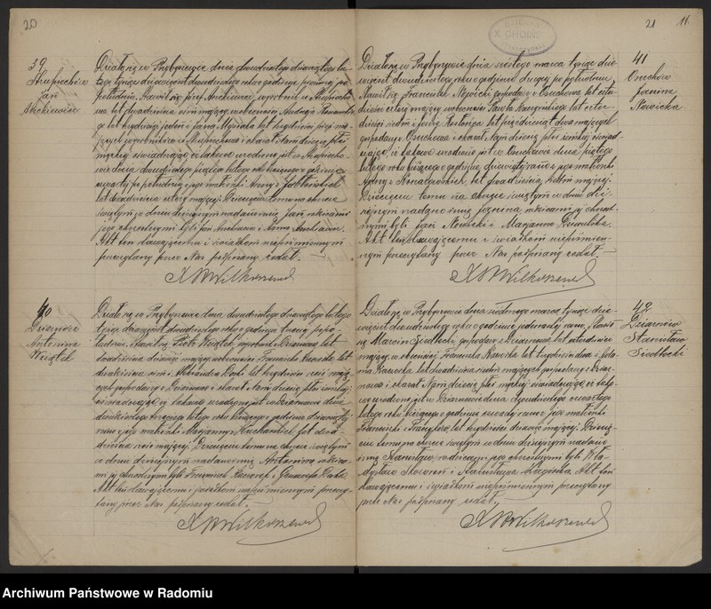 image.from.unit.number "[Duplikat akt urodzonych, zaślubionych i zmarłych parafii Przybyszew w 1920 roku]"