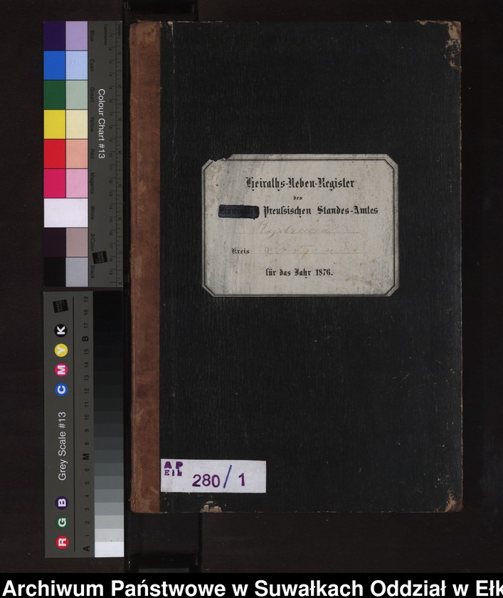 image.from.unit.number "Heiraths-Neben-Register des Preussischen Standes-Amtes Rydzewen Kreis Loetzen"