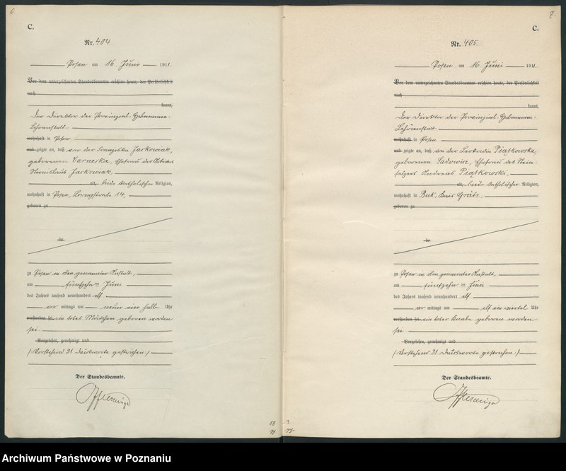 Obraz 6 z jednostki "Księga miejscowa zgonów tom II [Rejestr główny zgonów]"