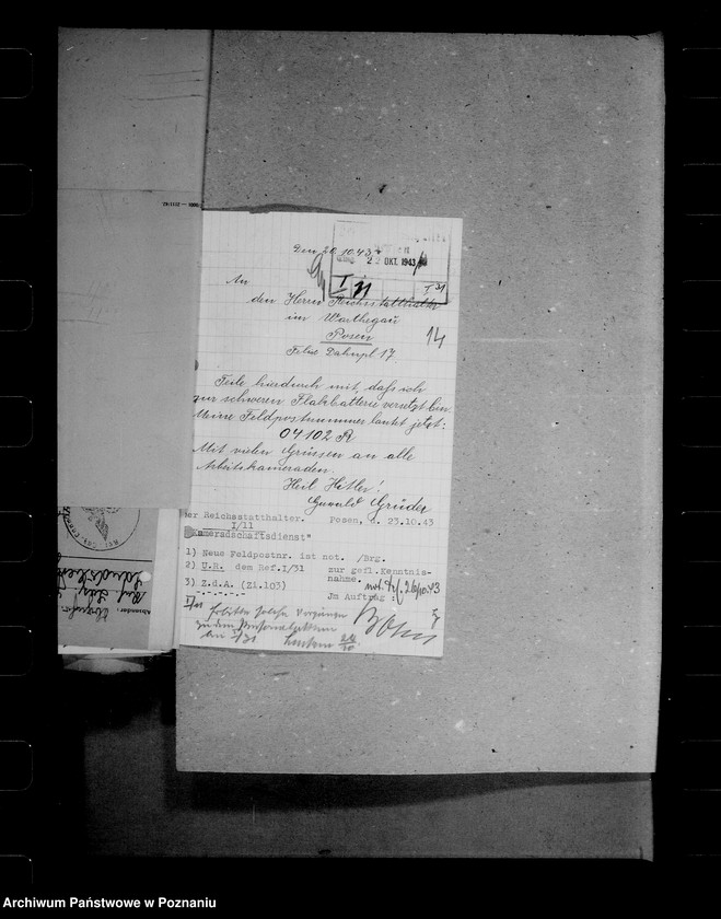 Obraz 19 z jednostki "Feldpostbrief (korespondencja z żołnierzami)"