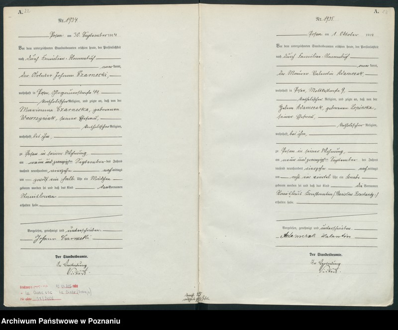 Obraz 14 z jednostki "Księga miejscowa urodzeń tom V-VI [Rejestr główny urodzeń]"