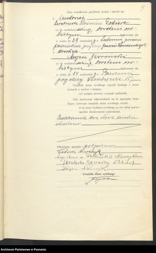 Obraz 11 z jednostki "Księga miejscowa małżeństw tom III [Rejestr główny małżeństw]"