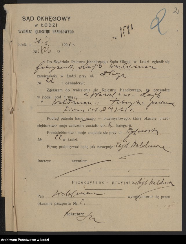 Obraz 4 z jednostki "Lajb Waldman „Wawel” – fabryka pończoch"