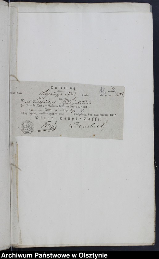 image.from.unit.number "Beläge zur Rechnung der Sackheimschen Elementaren Schulkassen"