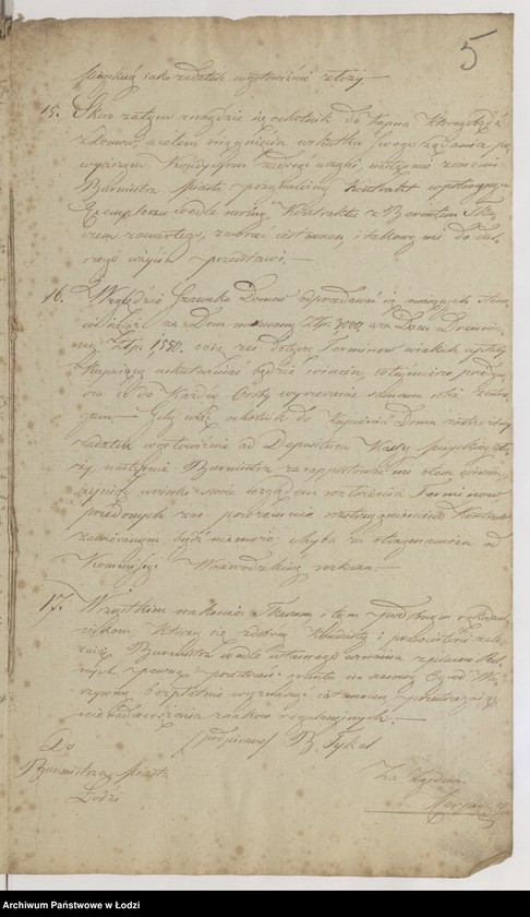 Obraz 8 z jednostki "Akta tyczące się zawierania kontraktów z fabrykantami o najem lokalów kosztem rządu wystawionych"