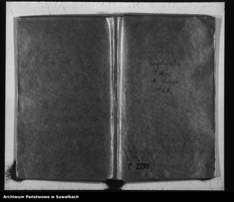 image.from.unit.number "Duplikat Urodzonych, umarłych i zaślubionych Żydów Okręgu Puńsk z rok 1857."