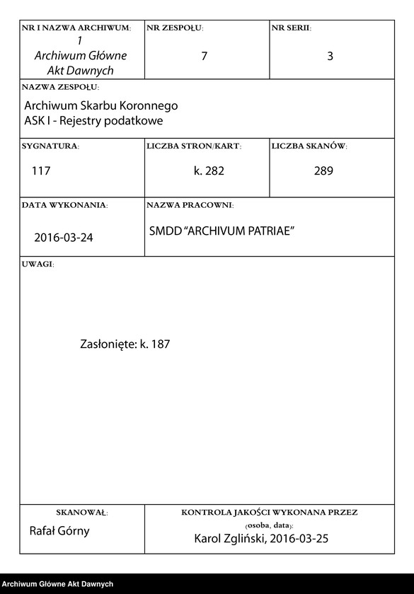 image.from.unit.number "Regestr poborów a. 1577 woj. krakowskiego za urzędu ur. pana Piotra Strzały."