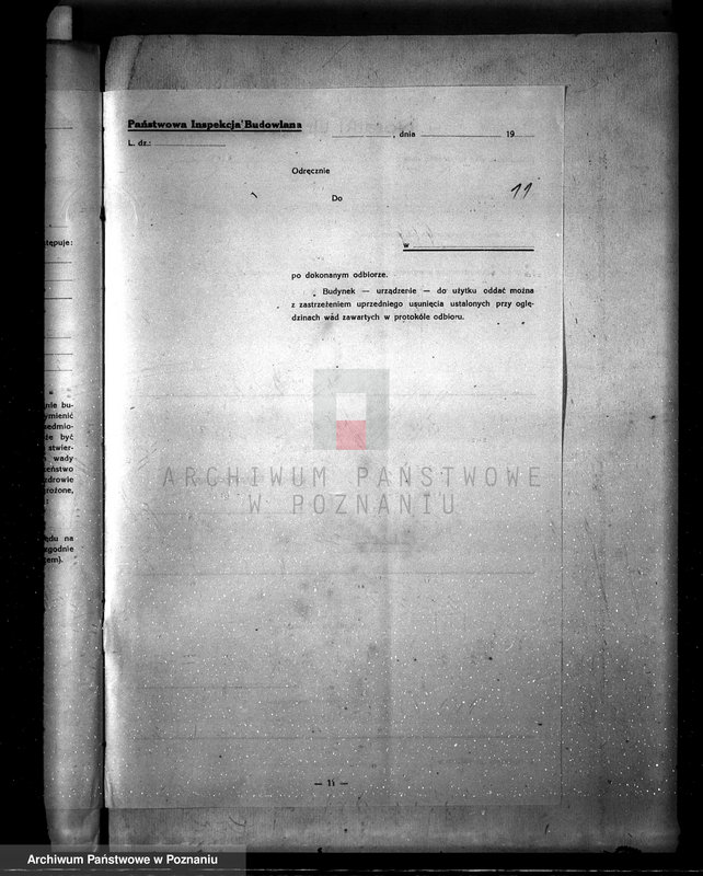 Obraz 14 z jednostki "Stacja transformatorowa w Kiełczewie, pow. kościański /podanie o pozwolenie na budowę/"