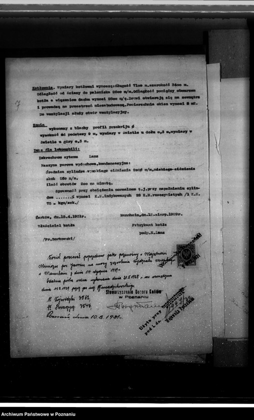 Obraz 12 z jednostki "Mleczarnia Fr. Borkowskiego w Żerkowie nr woj. kotła 3862"