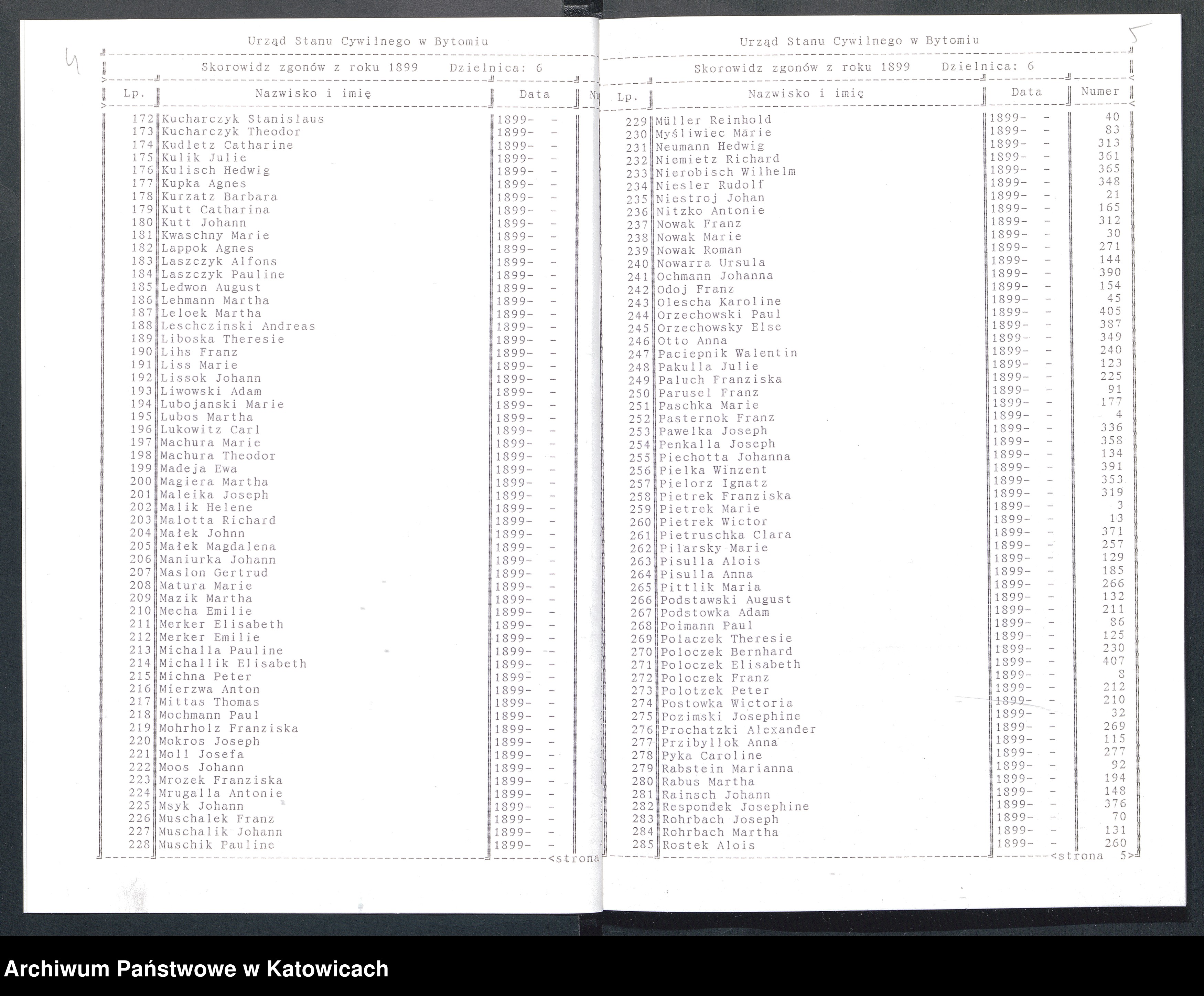 Skan z jednostki: Skorowidz zbiorczy do ksiąg urodzeń, małżeństw i zgonów
