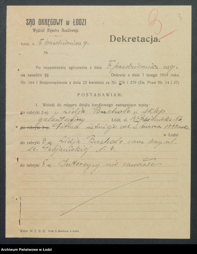 Obraz 5 z jednostki "Lidja Bucholc – sklep galanteryjny"